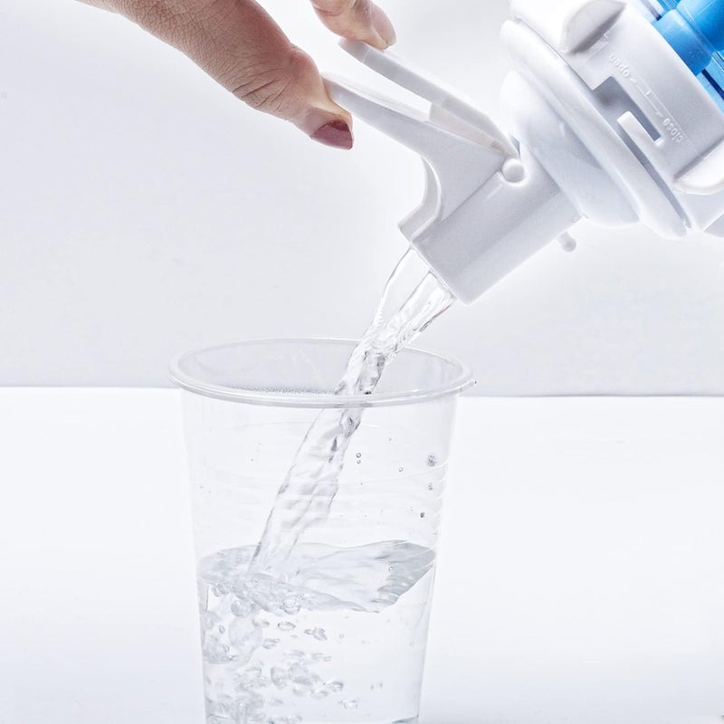OHOH 2 Pack Water Dispenser Valve, Water Jug Dispenser Valve, Jug Cap Bottle Spout Reusable Plastic Spigot Faucet with Dustproof Cap and Wood Stick for 55mm Non Threaded Crown Top Drinking Bottle - Image 5