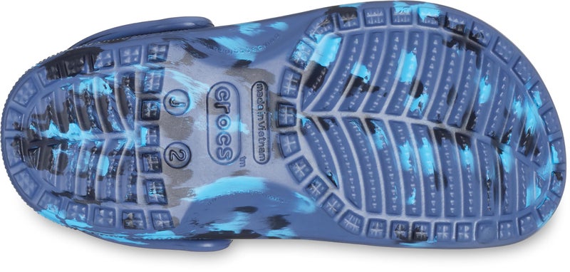 Crocs Kids Unisex Classic Marbled Tie-Dye Clogs (Toddler) Navy/Multi 7M Toddler - Image 3