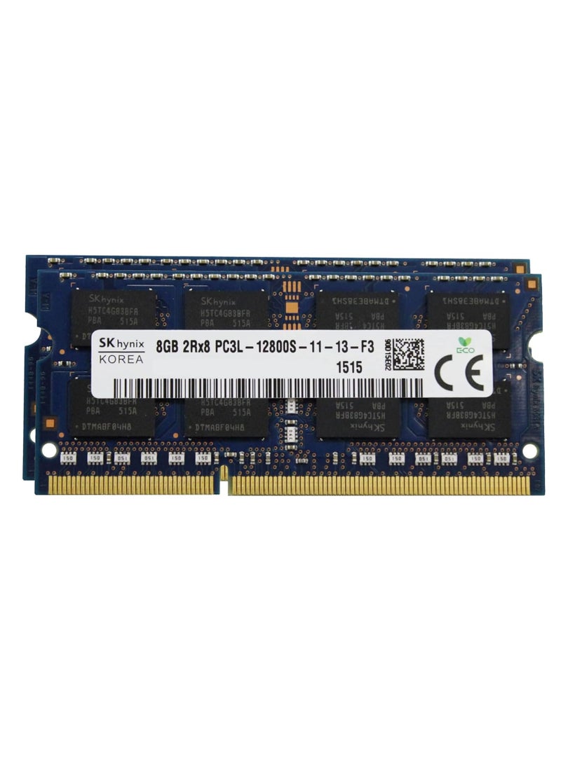 أدامانتا ميموري - ذاكرة لابتوب Adamanta 16GB (2x8GB) DDR3L – متوافقة مع Dell Alienware، Inspiron، Latitude، Optiplex، Precision، Vostro – 1600MHz PC3L-12800 SODIMM، 2Rx8، CL11، 1.35V - Image 1