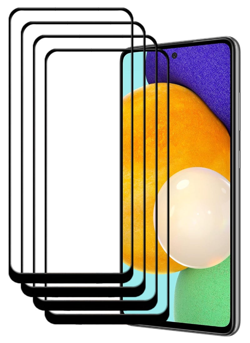 ACLIX 4 Pieces Antistatic ESD Dustproof Premium Quality High Definition Tempered Glass Screen Protector Designed For Samsung Galaxy A52 5G - Image 1