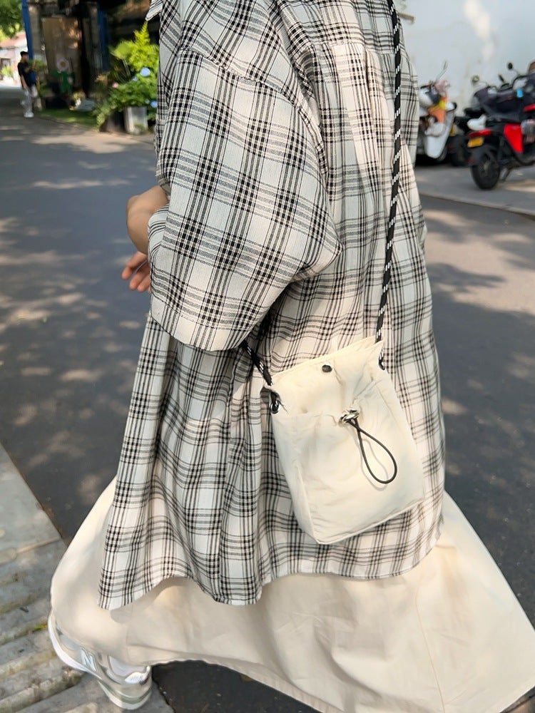 New Japanese Youth Lightweight Mobile Phone Bag Men'S And Women'S Trendy All-Match Drawstring Coin Purse Fashionable Sports Crossbody Small Bag - Image 4
