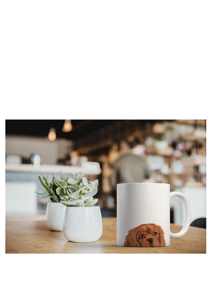 RYN Ruby Cavalier King Charles Spaniel Dog (S2) Ceramic Coffee Mug Tea Cup, 11 OZ - Image 2