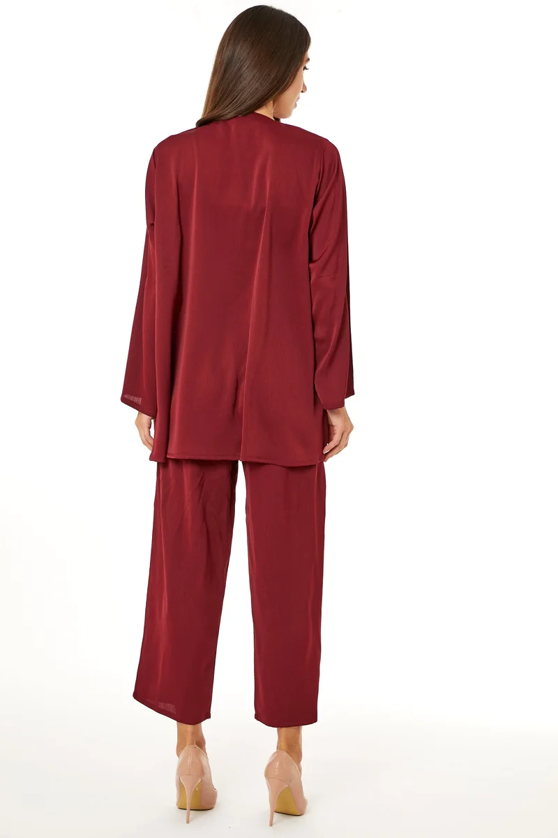 Moistreet  V-Neck Top & Pant Set for Women | Best Price UAE
