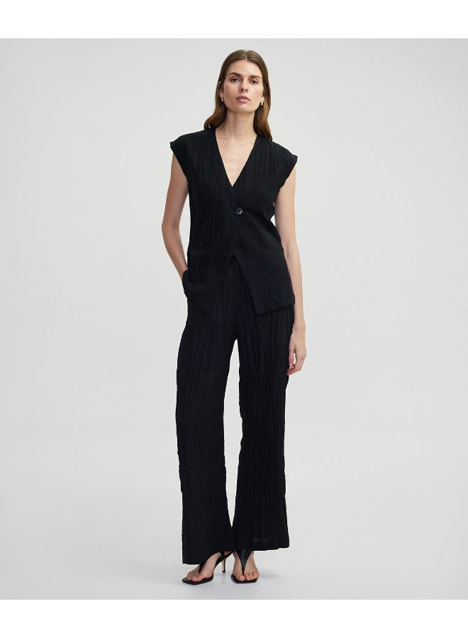 Ipekyol Crinkle-Effect Waistcoat  - Image 1