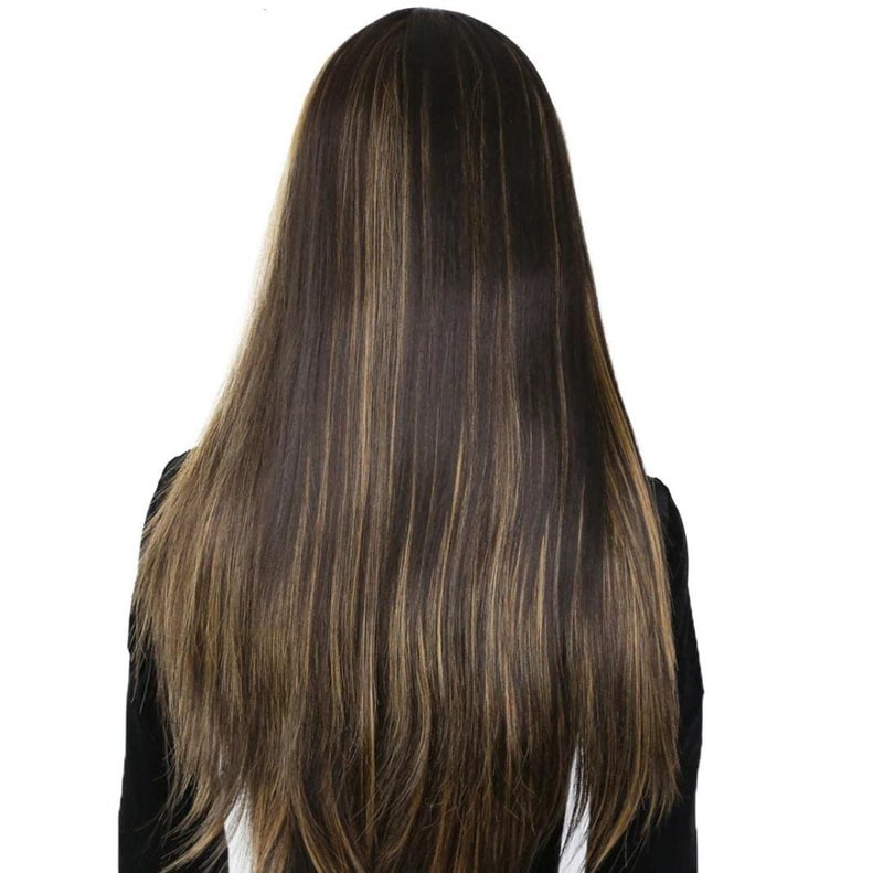MISS LIRENN® Synthetic Hair Wigs for Women Glueless with Middle Part Straight Highlights Hair Wigs, 27 Inches Long + 02 Cap Wig Free - Image 3