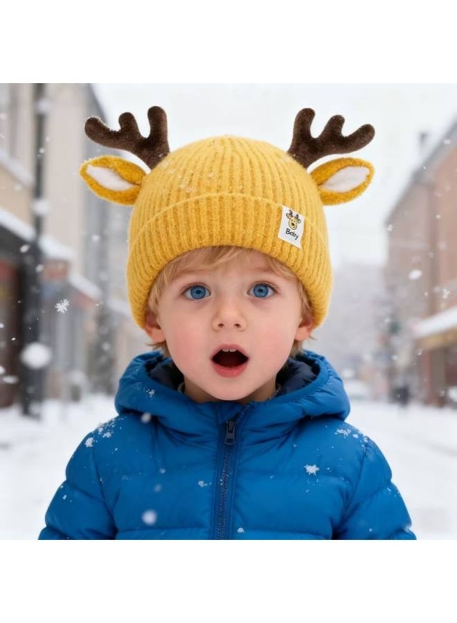 Custom Toddler Baby Beanies Personalized Baby Knit Hat with Name Infant Beanies Winter Hats for Newborn Kids Adults - Image 3