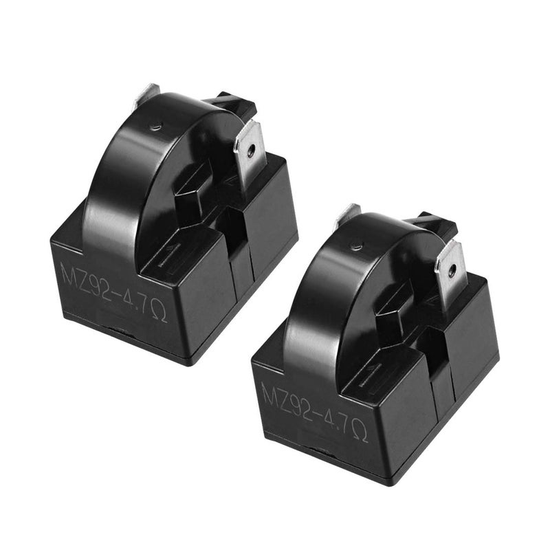 uxcell 2 Pcs 4.7 Ohm 2 Pin Refrigerator Start Relay for Compressor Black - Image 5