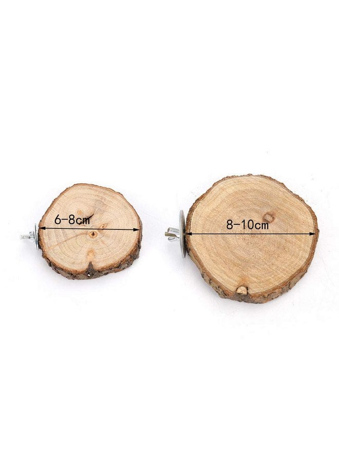 ويليكوم 3 قطع من مجاثم الطيور، قفص الببغاء، منصة خشبية، حامل مجثم الطيور، لعبة الهامستر، منصة القفز، قفص شينشيلا، رف زاوية، سلالم، أغصان خشبية طبيعية، لعبة تمرين للببغاوات والقنفذ - Image 2