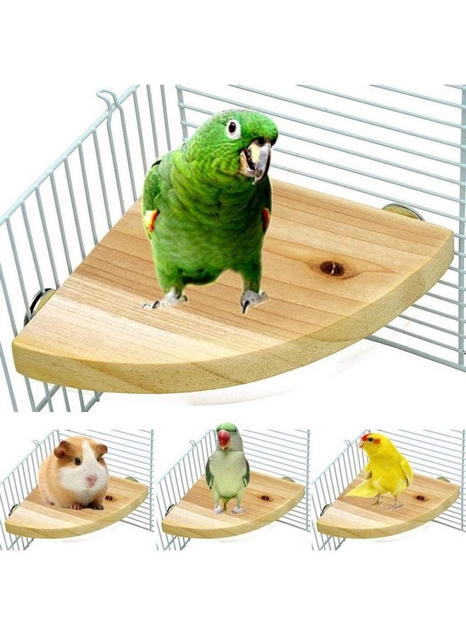 ويليكوم 3 قطع من مجاثم الطيور، قفص الببغاء، منصة خشبية، حامل مجثم الطيور، لعبة الهامستر، منصة القفز، قفص شينشيلا، رف زاوية، سلالم، أغصان خشبية طبيعية، لعبة تمرين للببغاوات والقنفذ - Image 5