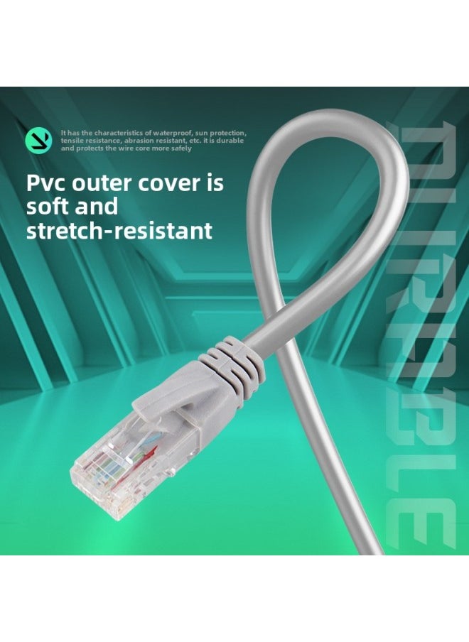 Generic Super Six Gigabit Network Cable Jumper Cat6 Network Cable Finished Household 1 Meter Computer Router Network Connection Line-Color:Black-Line Length:1 M  - Image 4