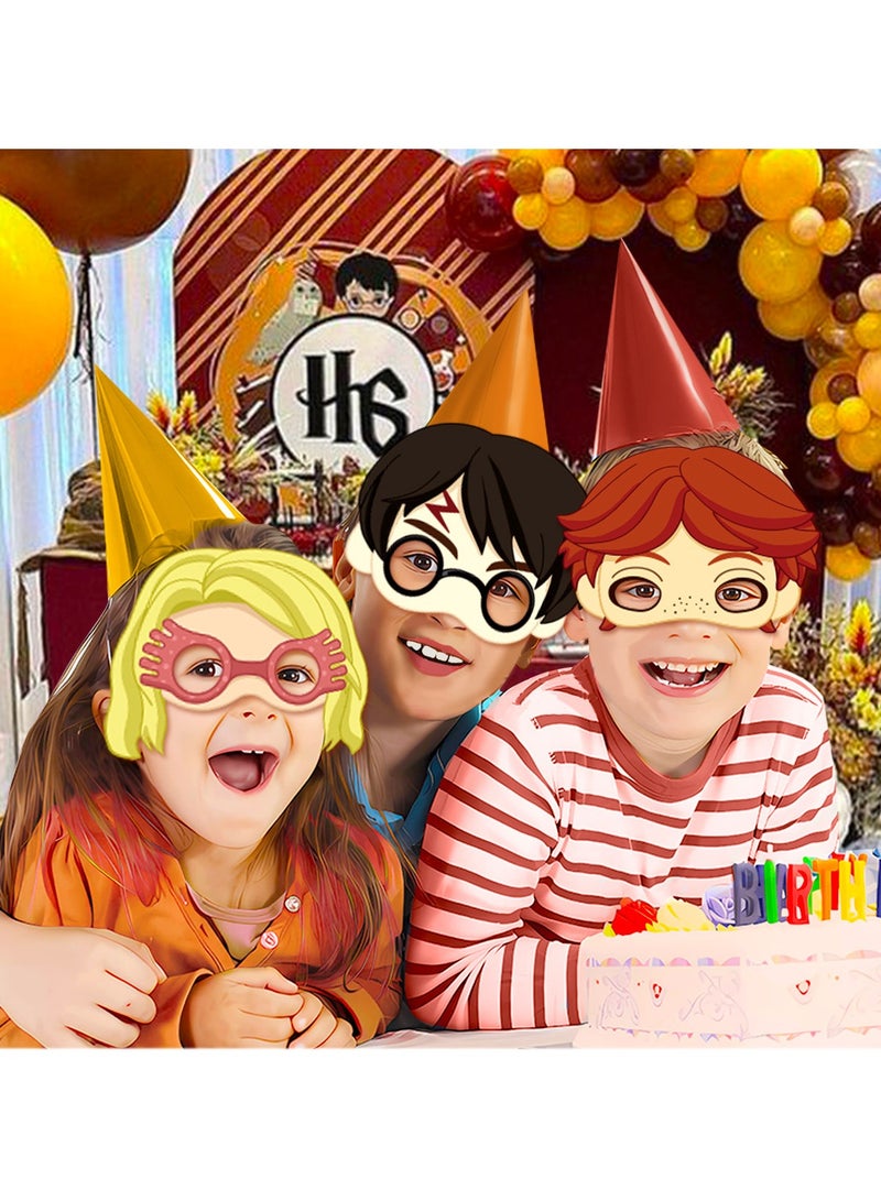 general 12PCS Harry Potter Half Face Mask Set - Wizarding World Party Favors with Elastic Cords Ideal for Kids Adults - Image 3