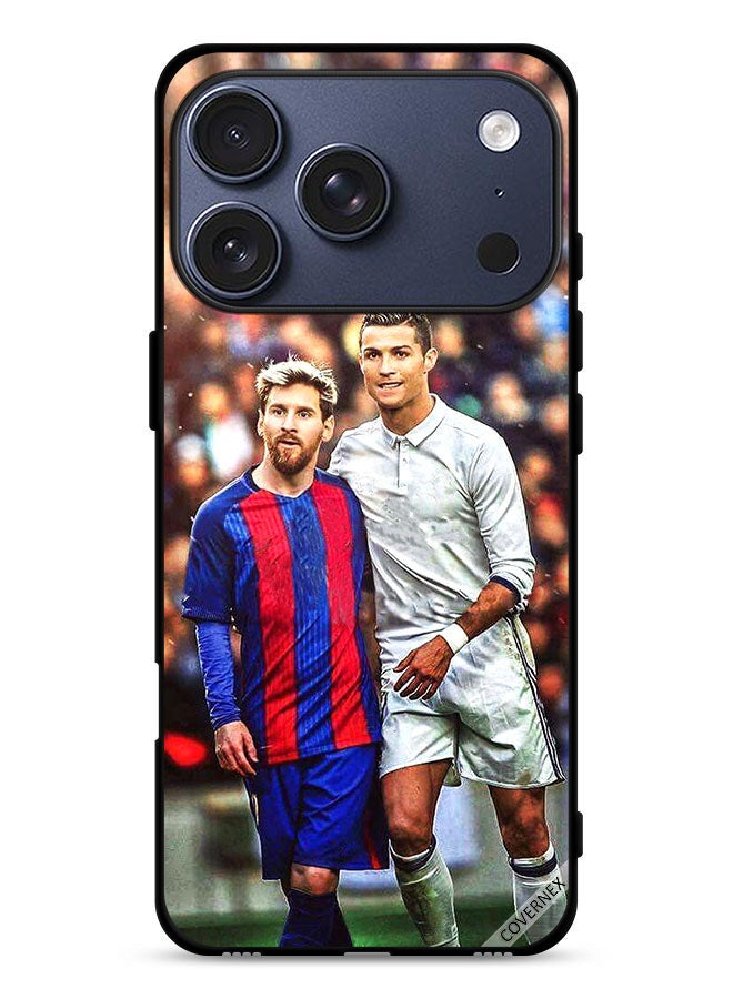 Covernex Apple iPhone 17 Pro Protective Case Cover Messi & Ronaldo - Image 1