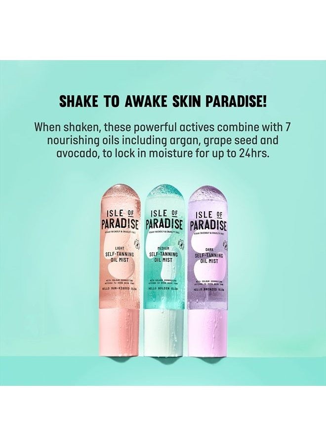 ISLE OF PARADISE Self Tanning Oil Mist, Dark (Bronzed Glow) - Color Correcting Self Tan Spray, Vegan, Cruelty Free, 6.76 Fl Oz  - Image 5