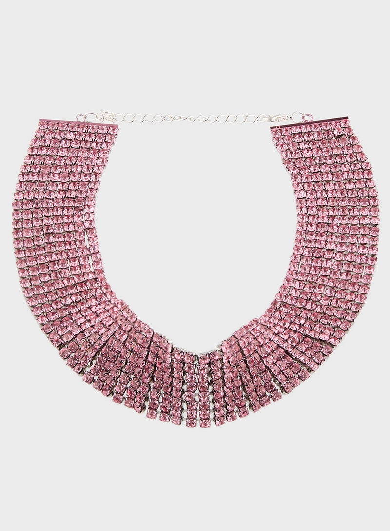 Ella Limited Edition Diamante Necklace & Earring Set - Image 2