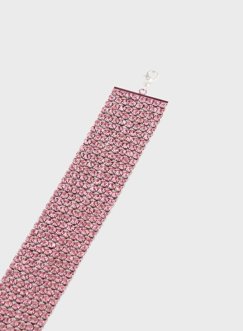Ella Limited Edition Diamante Necklace & Earring Set - Image 4