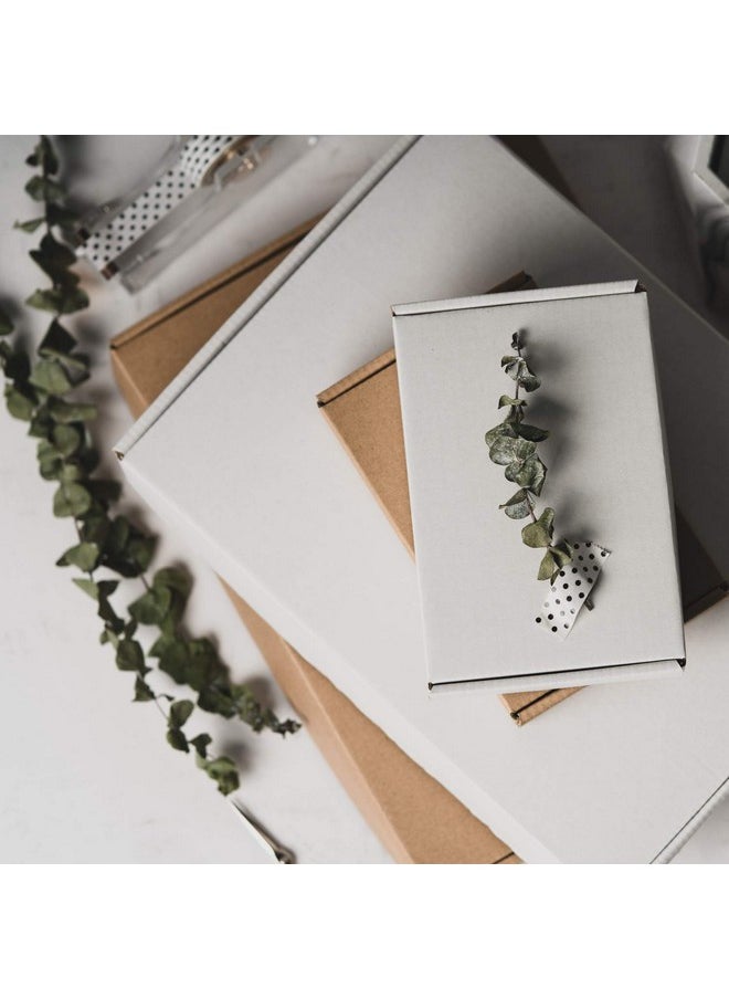 Recyclable Corrugated Box Small Box Mailers 6 X 4 X 1 Cardboard Box Perfect For Shipping Small Mobile Phone Case 50 Pack White