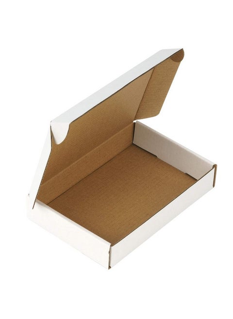 Recyclable Corrugated Box Small Box Mailers 6 X 4 X 1 Cardboard Box Perfect For Shipping Small Mobile Phone Case 50 Pack White