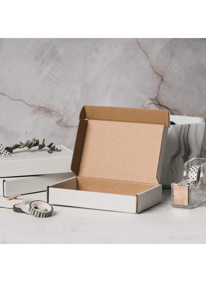 Recyclable Corrugated Box Small Box Mailers 6 X 4 X 1 Cardboard Box Perfect For Shipping Small Mobile Phone Case 50 Pack White