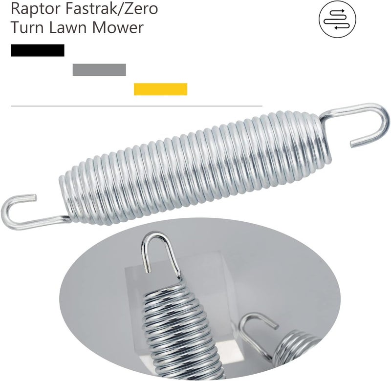 AMTHKNO 607616 1 x 6.75 Mower Deck Idler Tension Spring, Compatible with Hustler Raptor Fastrak/Zero Turn Lawn Mower, Replace Model 607616, 122388, 604291 - Fits 938043 938795 938779 940403 Model. - Image 2