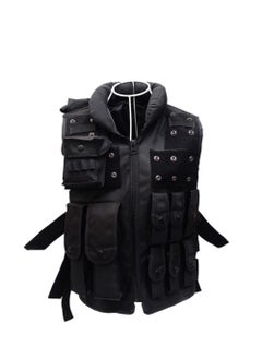 Angmei Polyester Airsoft War Game Hunting Vest Tactical Vest Lightweight Breathable Polyester Sports Vest Outdoor Training Vest Adjustable for Adults  - Image 1