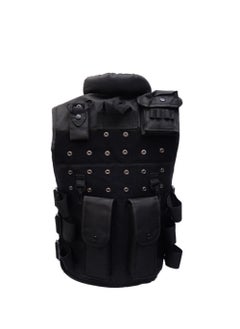 Angmei Polyester Airsoft War Game Hunting Vest Tactical Vest Lightweight Breathable Polyester Sports Vest Outdoor Training Vest Adjustable for Adults  - Image 3
