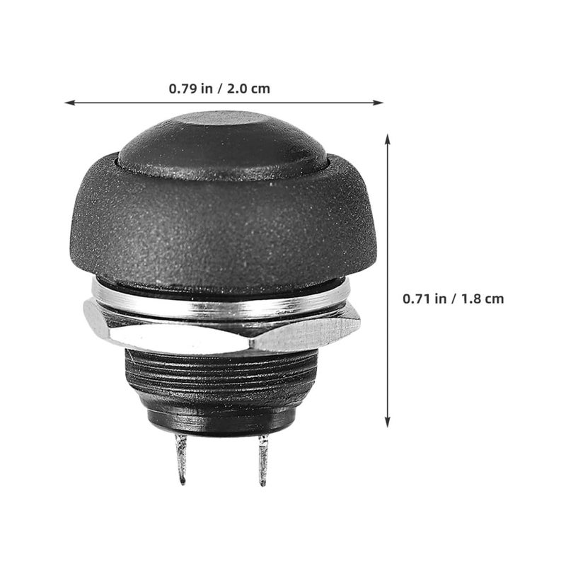 Waterproof Push Button Switch 5PCS 120V Latching Replacement For Appliances DIY Control - Image 3