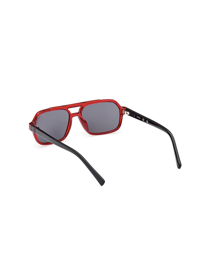GUESS Navigator Sunglasses For Men - Shiny Red  - Image 3