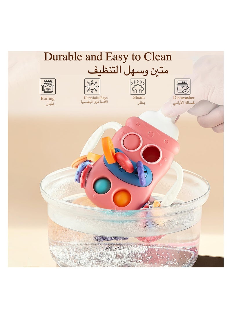 Anmi Silicone Pull String Teething Toy for 6-36 Months Fine Motor Skills  (Pink)  - Image 5