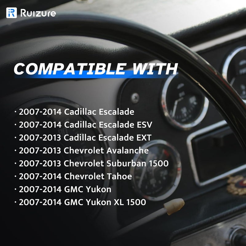Ruizure مستشعر سرعة العجلة الخلفي لنظام ABS الأيسر والأيمن مناسب لسيارات كاديلاك إسكاليد ESV EXT، تاهو أفالانش سوبربان، جي إم سي يوكون XL 1500، جانب السائق والراكب، موديلات 2007 2008 2009 2010 2011 2012 2013 2014، ALS1464 - Image 2