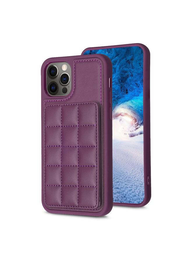 Zaboon Case For iPhone 12 / 12 Pro Grid Card Slot Holder Phone Case - Image 1