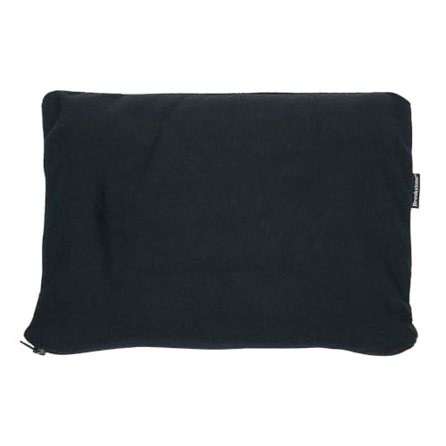 Brookstone Travel Blanket - 2-in-1 Lightweight Fleece Soft Throw Airplane Blanket with Carrying Pouch Travel Essentials, Size One Size, Black - Image 2