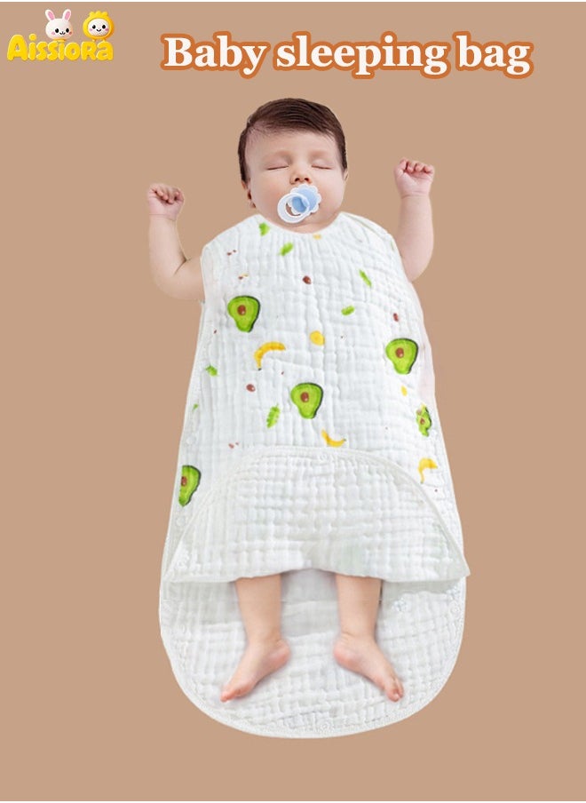 Aissiora Size M - Baby sleeping bag, baby swaddling, 100% cotton baby blanket, baby sleeping bag sleeveless, tank top style baby sleeping bag, unisex baby, suitable for babies 0-2 years old  - Image 1