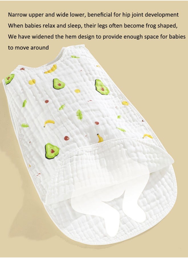 Aissiora Size M - Baby sleeping bag, baby swaddling, 100% cotton baby blanket, baby sleeping bag sleeveless, tank top style baby sleeping bag, unisex baby, suitable for babies 0-2 years old  - Image 3