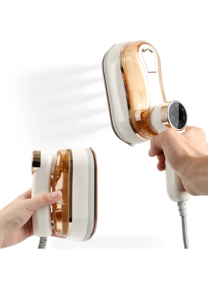 general Mini handheld steam iron, 6-second rapid heating steam iron, essential small ironing machine for home, dormitory and travel - Image 1