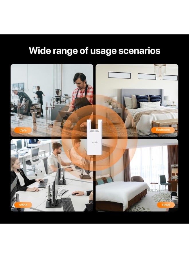 Tenda WiFi Extender N300, WiFi Extender Signal Booster, with Ethernet Port, Up to 800 Sq. Ft.,Single Band WiFi Booster, Repeater Mode&AP Mode,Easy Setup,2.4GHz only white - Image 4