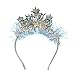 Soochat Happy New Year Headband Tiara New Year Headband Hair Hoop Headdress with Tinsel New Years Eve Party Supplies - Image 3
