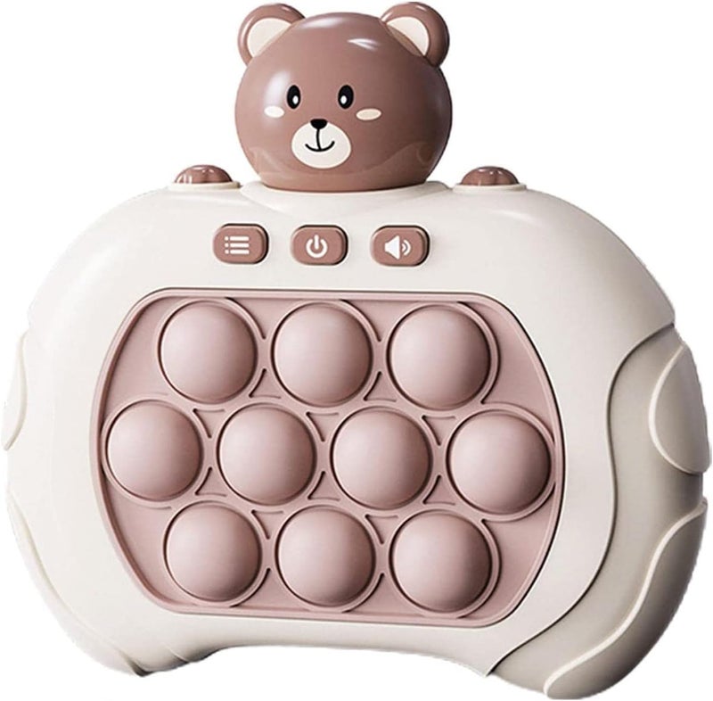 MAKINGTEC Button Puzzle Game Machine, Bear, Sensory Fidget Toys, Game Controller Bubble Sensory Fidget Toy, Stress Anxiety Relief Sensory Toys for Kids and Adults - Image 1