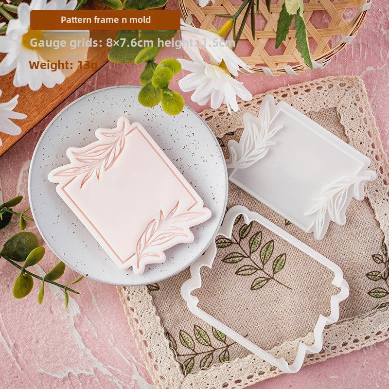 Korean Style Fondant Cookie Mold for Wedding PC0675-Pattern Frame N