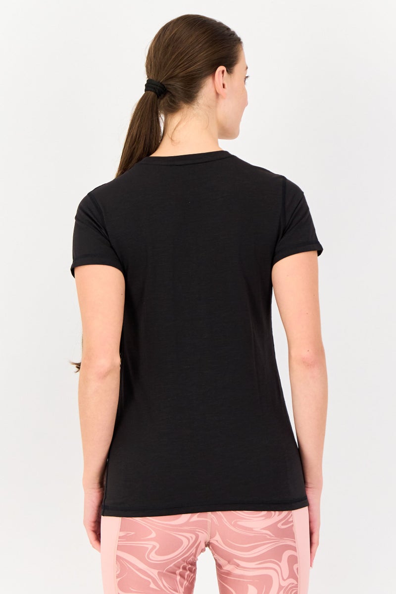 PUMA Women  Sportswear Fit Short Sleeves Running T-shirt, Black - Image 4