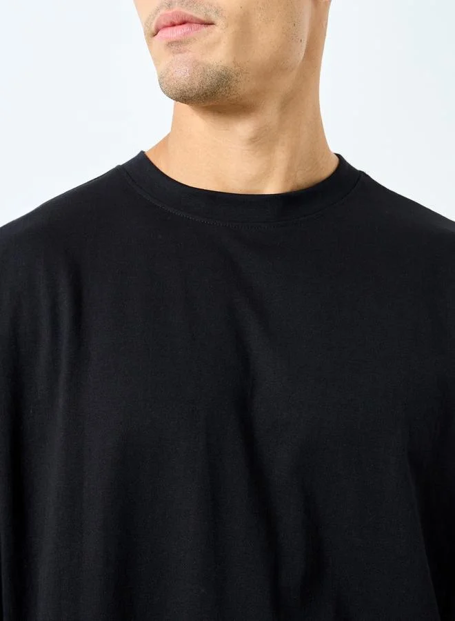 Styli Styli Men Black Boxy Fit Jersey T-Shirt