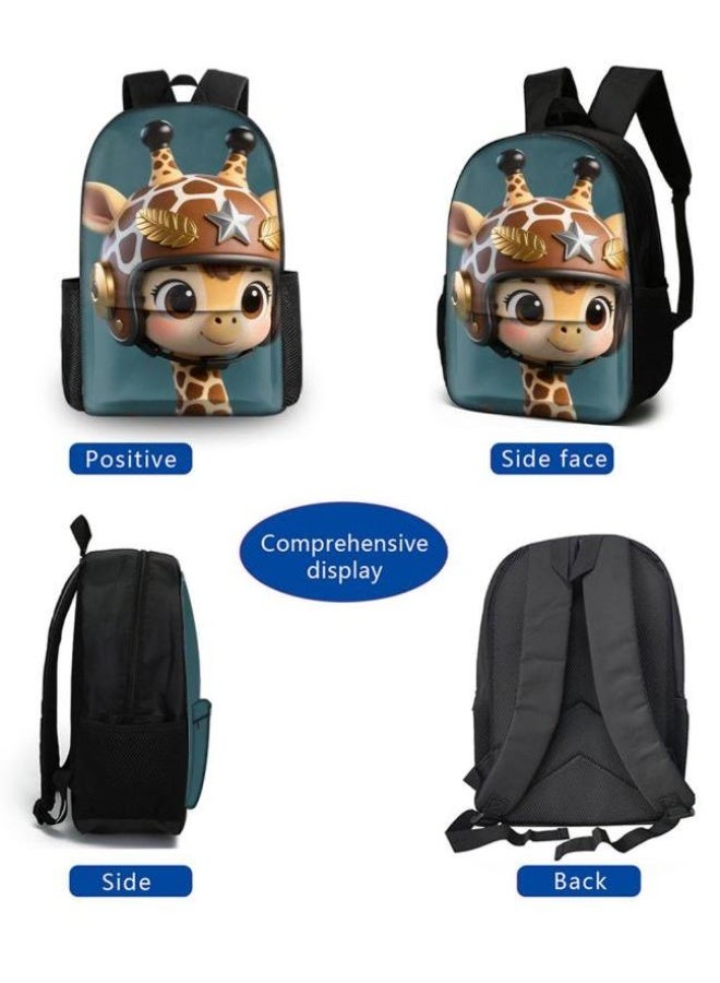 Bright Li Fire Unlock the new fashion of childish fun! Three-piece set of bags, cartoon elements for children and teenagers (students, children, friends' outings, mountain climbing, schooling, etc. can be used) - 7 - Image 3