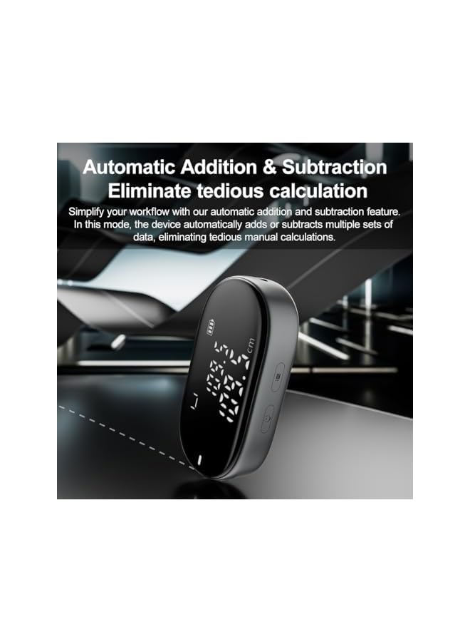 promass Digital Tape Measure, 328 ft Smart Easy Rechargeable Rolling Measuring Tool for Complex Irregular Shapes, Body, Diameter with Large LCD - Image 3