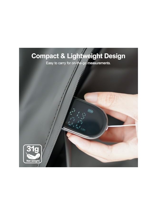 promass Digital Tape Measure, 328 ft Smart Easy Rechargeable Rolling Measuring Tool for Complex Irregular Shapes, Body, Diameter with Large LCD - Image 5