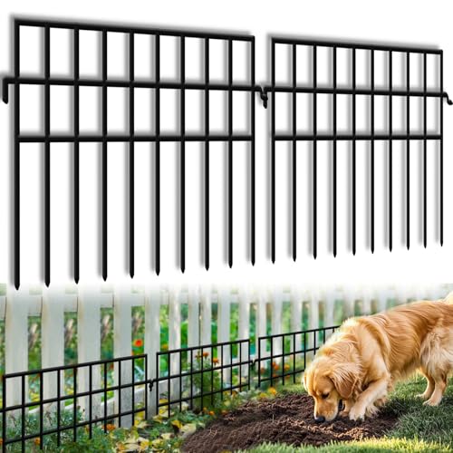KYATE 14 Panels Dog Digging Fence Barrier, 19.83ft(L) X 13in(H) Animal Barrier Fences, No Dig Defense Rabbits Fencing for Garden Outdoor Yard Deck Bottom Blocke - Image 1