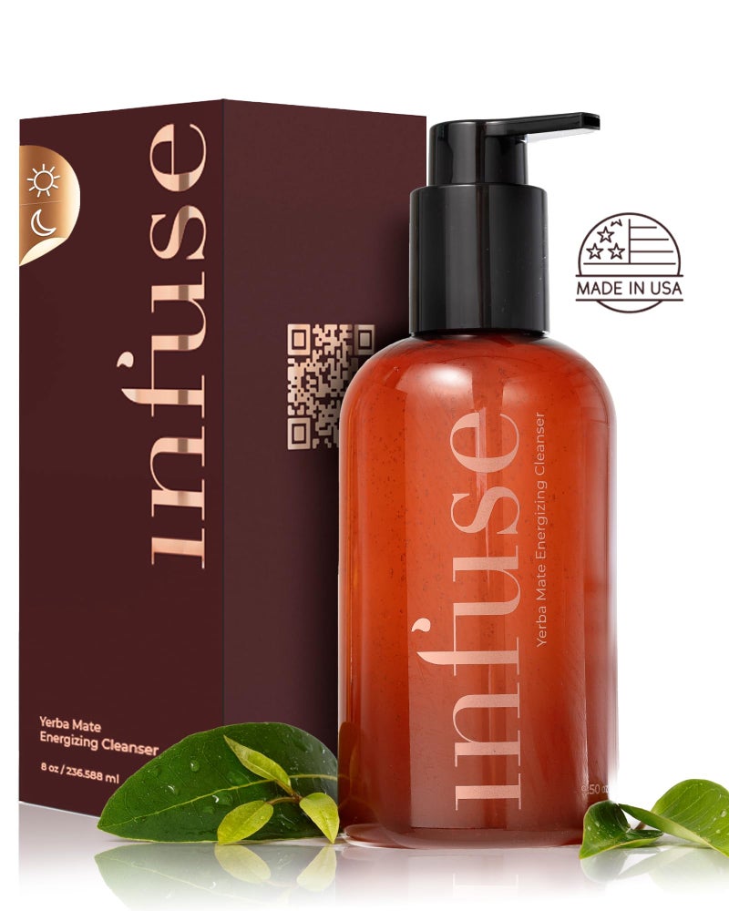 Infuse Non-Stripping Cleanser for Mature Skin | Makeup remover | pH Balanced, Hydrating Gentle Face Wash with Yerba Mate Antioxidants | The Foundation of Your Prime Ritual - Image 1