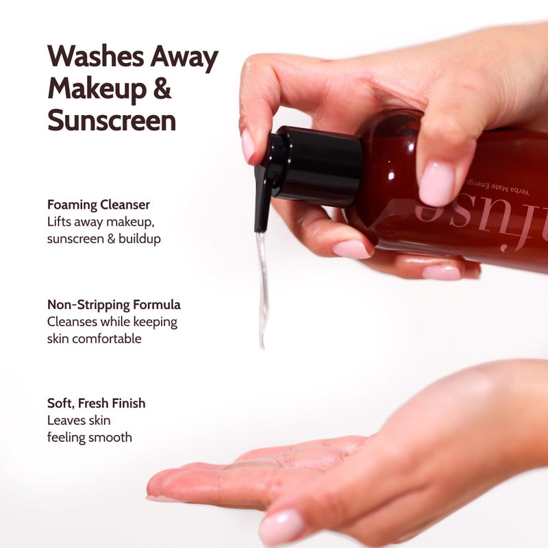Infuse Non-Stripping Cleanser for Mature Skin | Makeup remover | pH Balanced, Hydrating Gentle Face Wash with Yerba Mate Antioxidants | The Foundation of Your Prime Ritual - Image 3