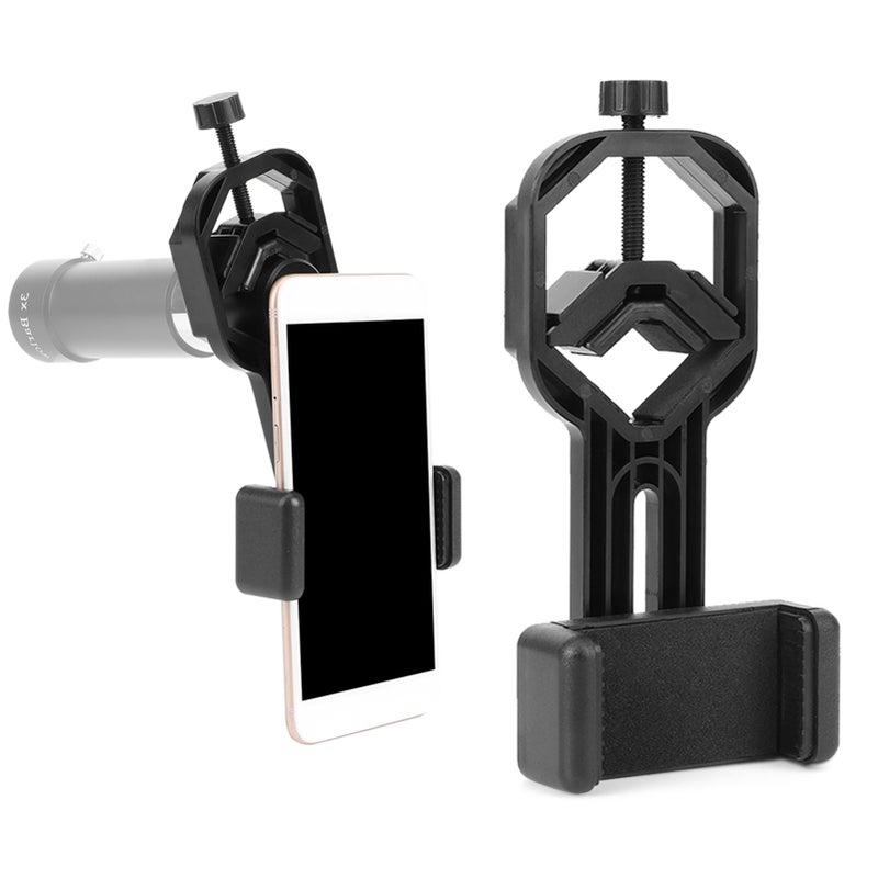 Plastic Black Mobile Phone Bracket for Binoculars Monoculars Astronomical Telescopes - Image 4