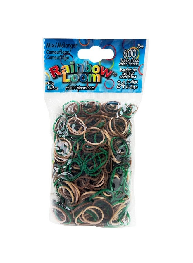 Rainbow Loom ® Camo Rubber Bands With 24 Cclips (600 Count) - Image 1