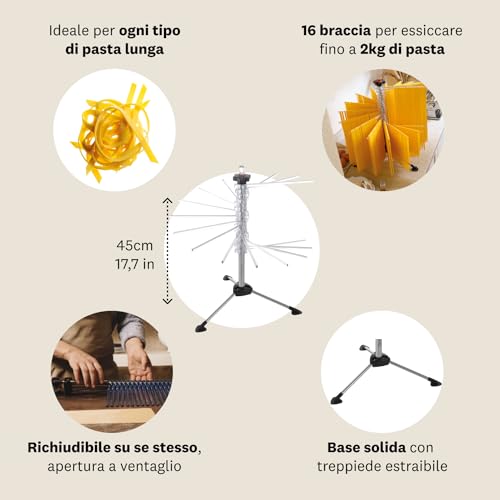 MARCATO Pasta Drying Rack, Clear - Image 5