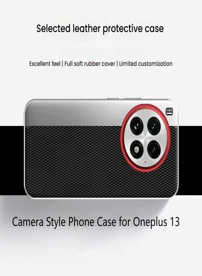 عام Mobile Phone Case Compatible with OPPO OnePlus 13 (5G) Camera Style Phone Case Electroplated Anti-fingerprint Skin-friendly Protective Cover for OnePlus13 - Image 4